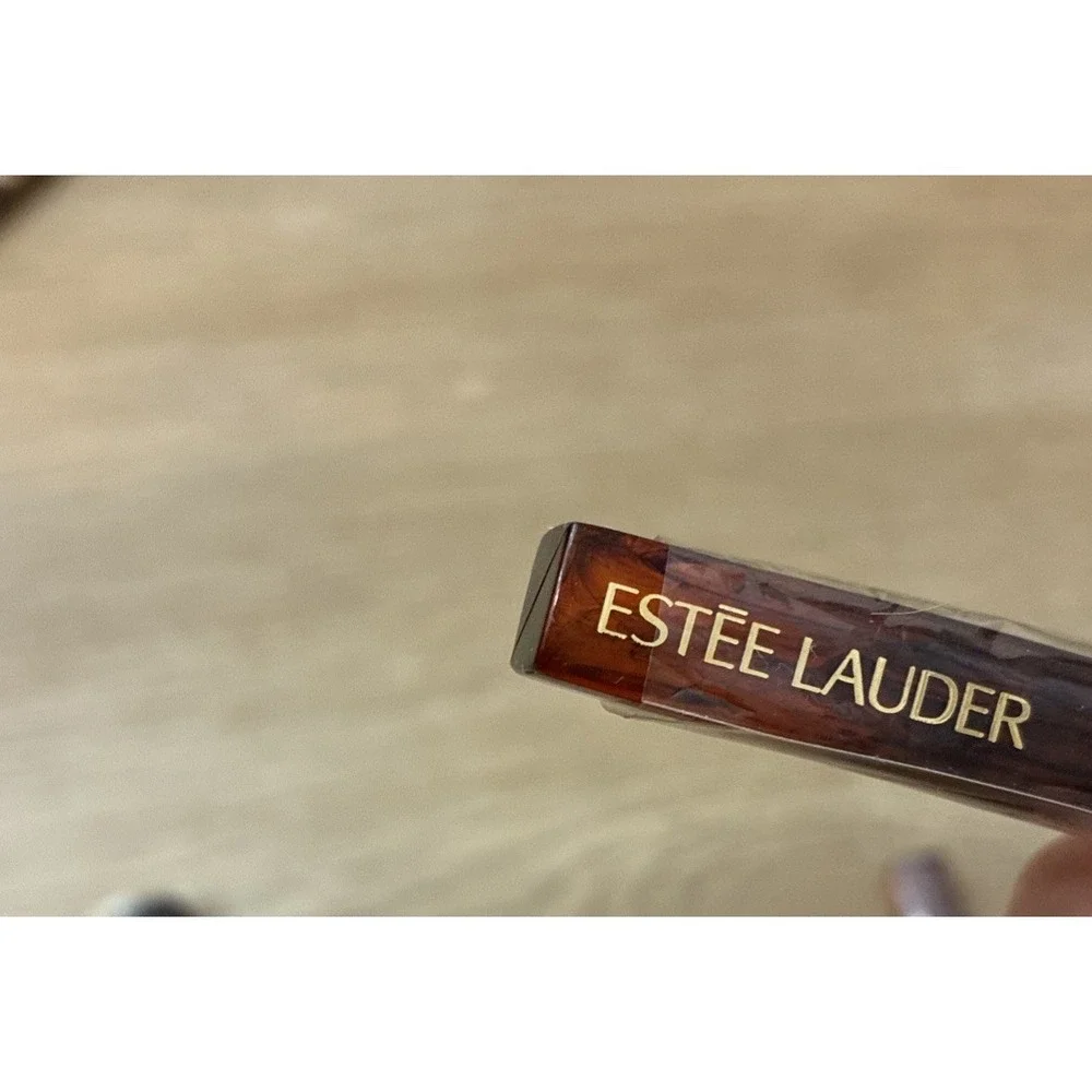 Estee Lauder 3 Pc Blush~Eyeshadow Brush Brown Makeup Brush Set New
